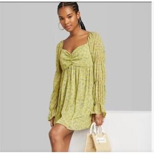 Wild Fable Puff Sleeve Floral Fairy Spring Dress XXS